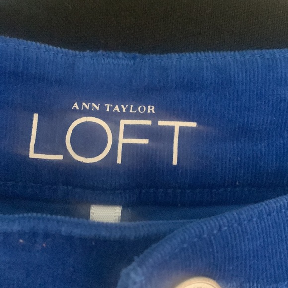 Ann Taylor LOFT super skinny blue corduroy skinny jeans - Picture 5 of 9